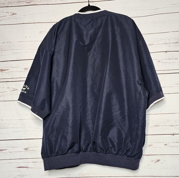 Cutter & Buck Navy Blue Short Sleeve Golf Windshirt - Picture 2 of 10
